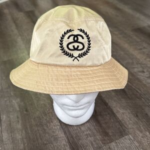 STUSSY Shiny Gold Bucket Hat Size small SAMPLE HAT